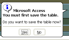 Save Table? in Access